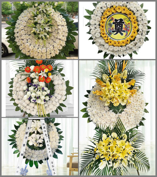 湖北黄冈市黄梅县濯港镇程光村花圈速递